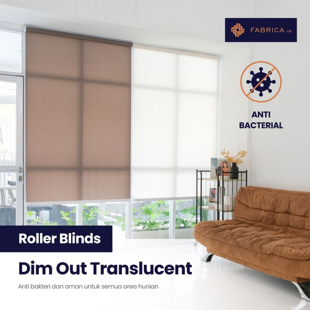 Jual Fabrica READY STOCK Roller Blinds Dim Out ANTI BAKTERIAL (80% ...