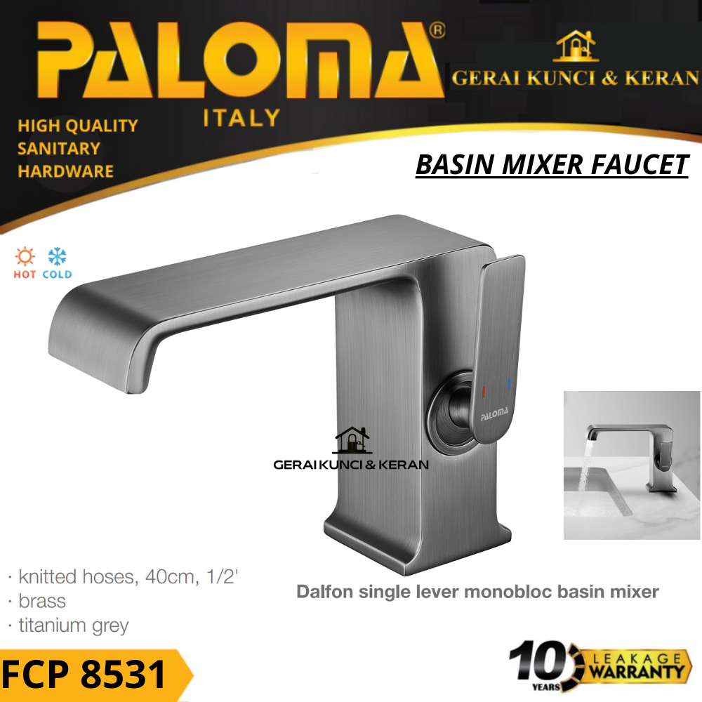 Jual Paloma Fcp 8531 Keran Mixer Wastafel Cuci Tangan Panas Dingin Titanium Grey Shopee Indonesia 4029