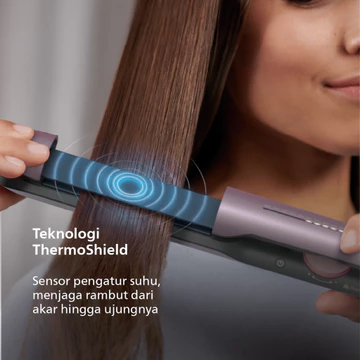 Philips Straightener 5000 Catokan Rambut Lurus Dengan Perlidungan ThermoShield Teknologi BHS530