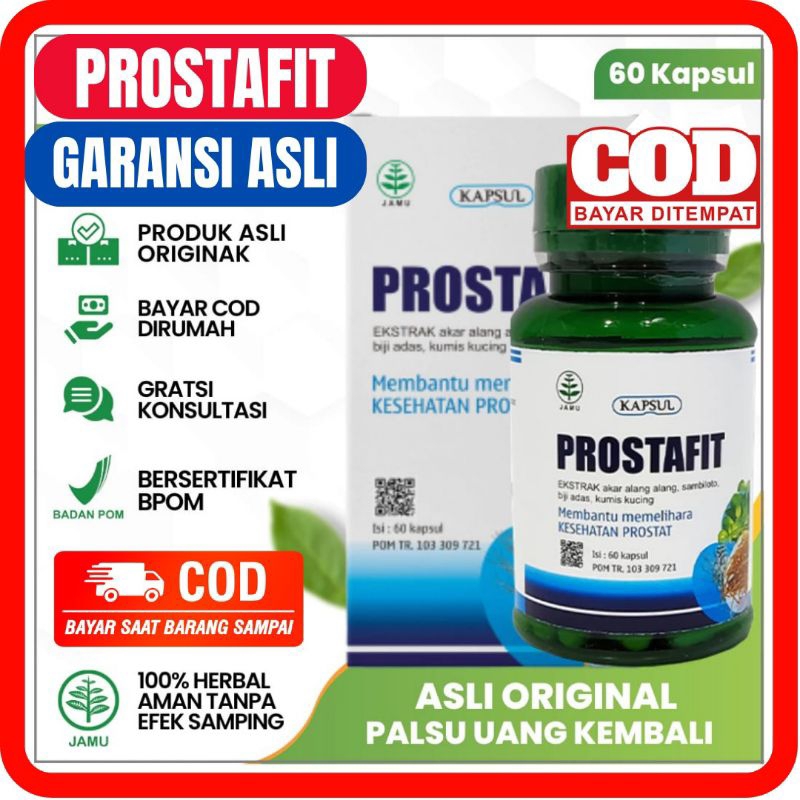 Jual [𝗔𝗚𝗘𝗡 𝗥𝗘𝗦𝗠𝗜] 𝗣𝗥𝗢𝗦𝗧𝗔𝗙𝗜𝗧 - 𝗞𝗔𝗣𝗦𝗨𝗟 𝗣𝗥𝗢𝗦𝗧𝗔𝗙𝗜𝗧 Isi 60 PROSTAFIT Kapsul ...