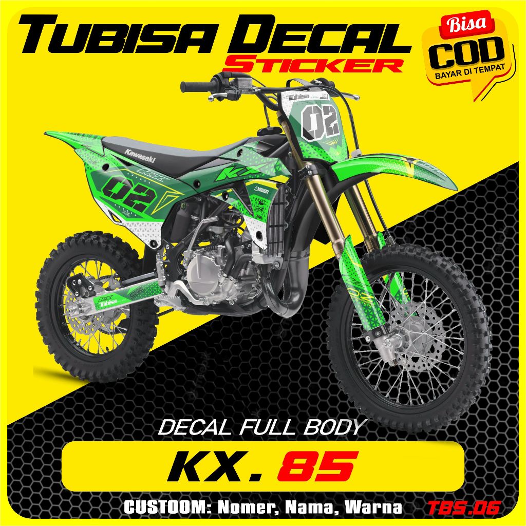 Jual Decal Sticker Striping Full Body KX 85 Premium Racing. TBS.06 ...