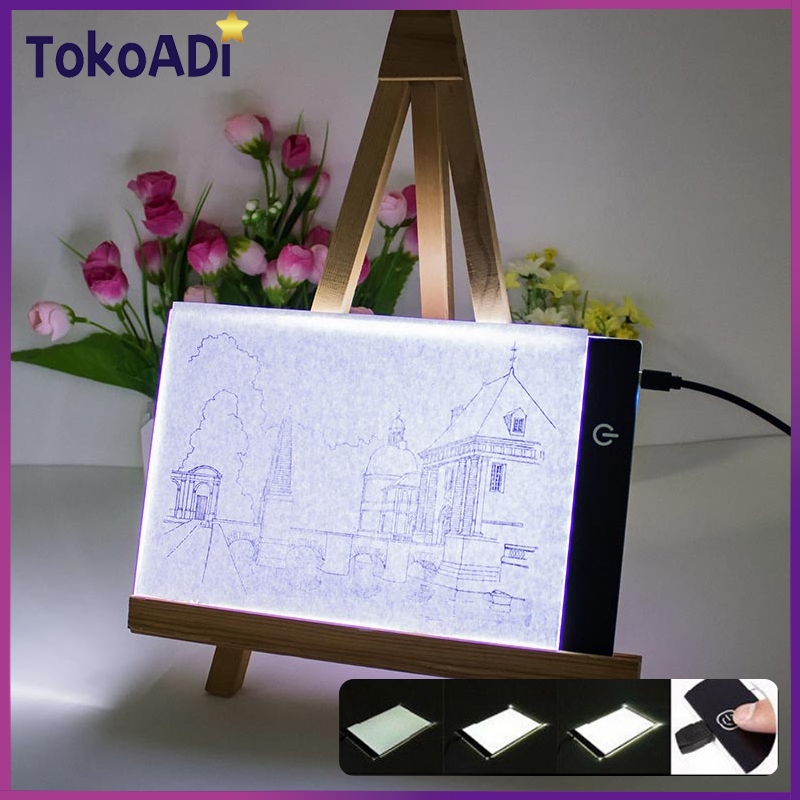 Jual A4 LED Drawing Tracing Board Stensil Board Papan Jiplak Gambar LED ...