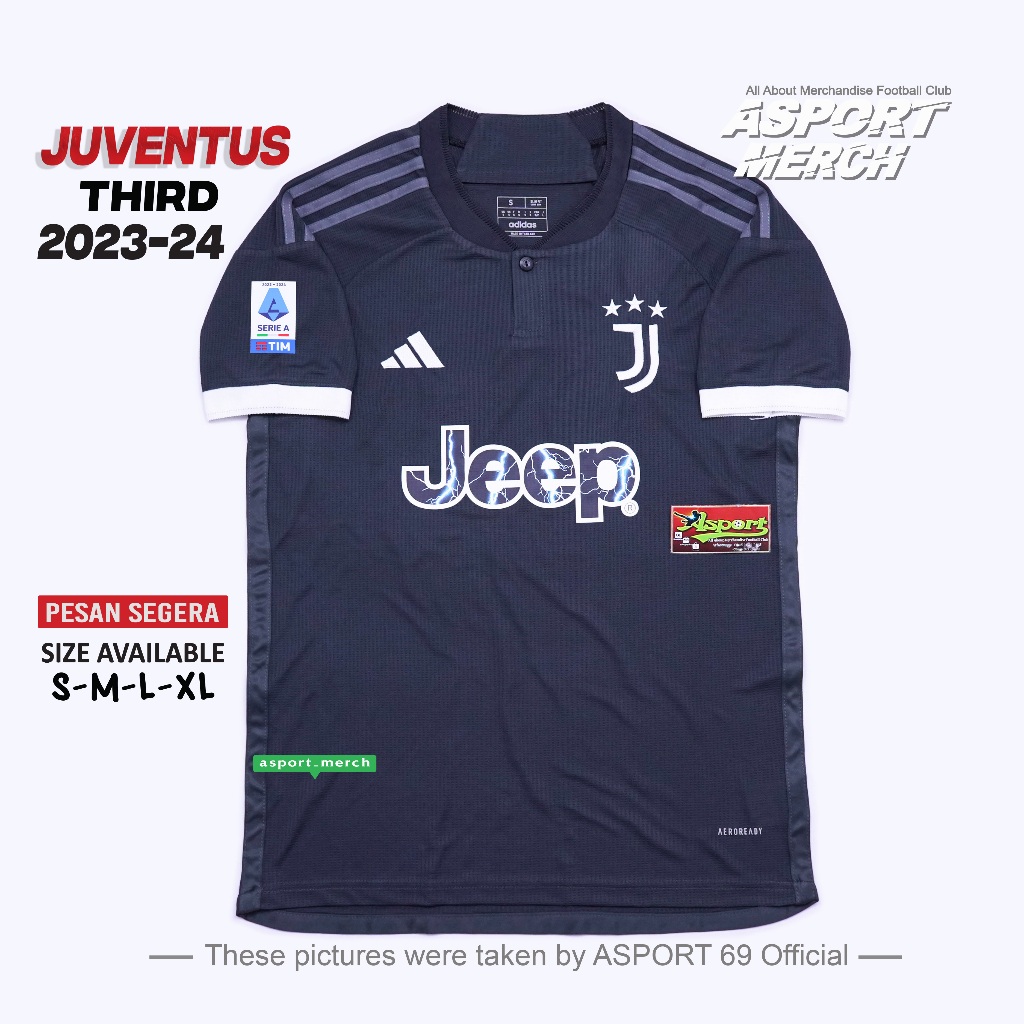 Jual JERSEY BOLA JUVENTUS third 3rd TERBARU 2023 2024 JERSEY JUVE 3rd