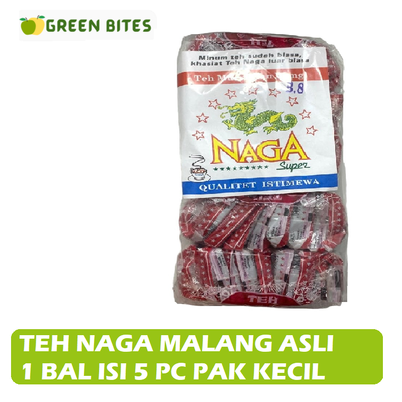 Jual Teh Naga Malang 1 bal isi (isi 5 pak kecil) | Shopee Indonesia