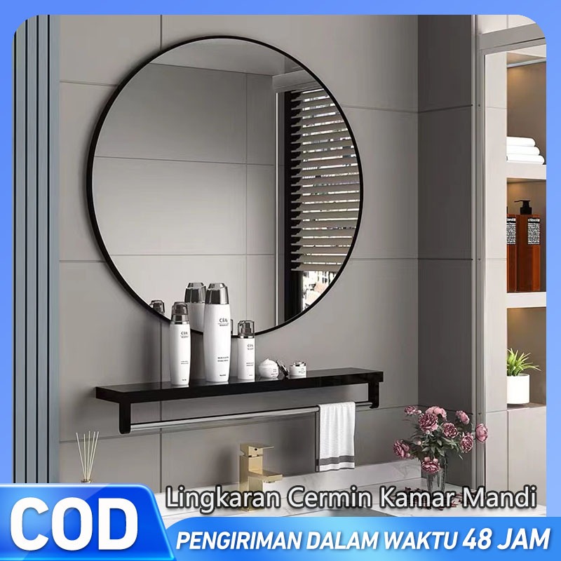 Jual Cermin Bulat / Cermin Rias Dinding / Cermin kamar mandi / Kaca