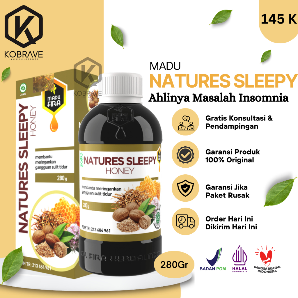 Jual Madu Natures Sleepy Obat Susah Tidur Insomnia Herbal Lelap Tidur