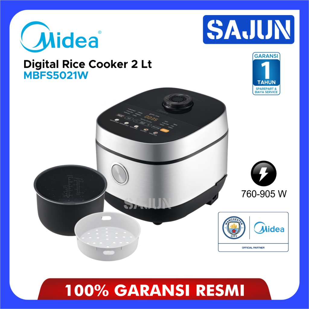 Jual Midea MBFS5021W Digital Rice Cooker 1.8 Liter Penanak Nasi MB ...