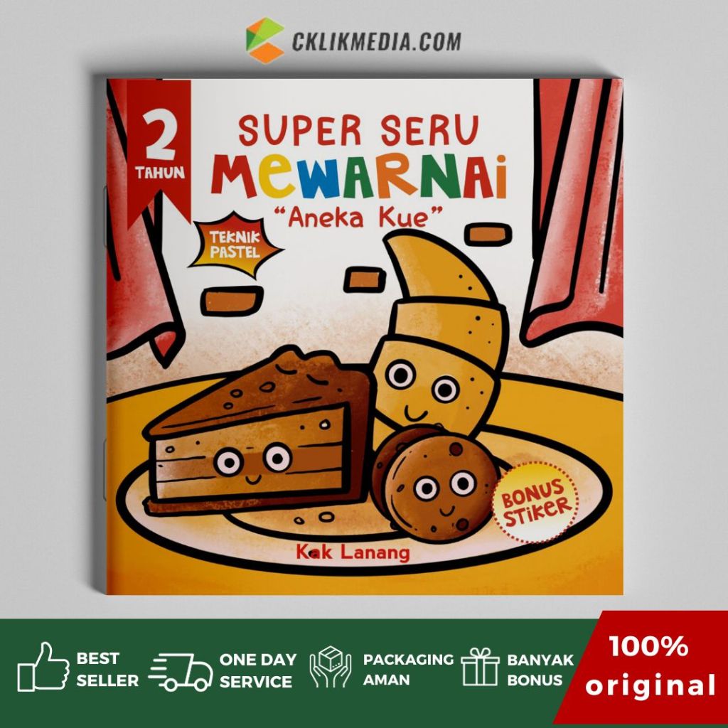 Jual CKLIK MEDIA - Buku Super Seru Mewarnai 2 Tahun Aneka Kue | Shopee ...