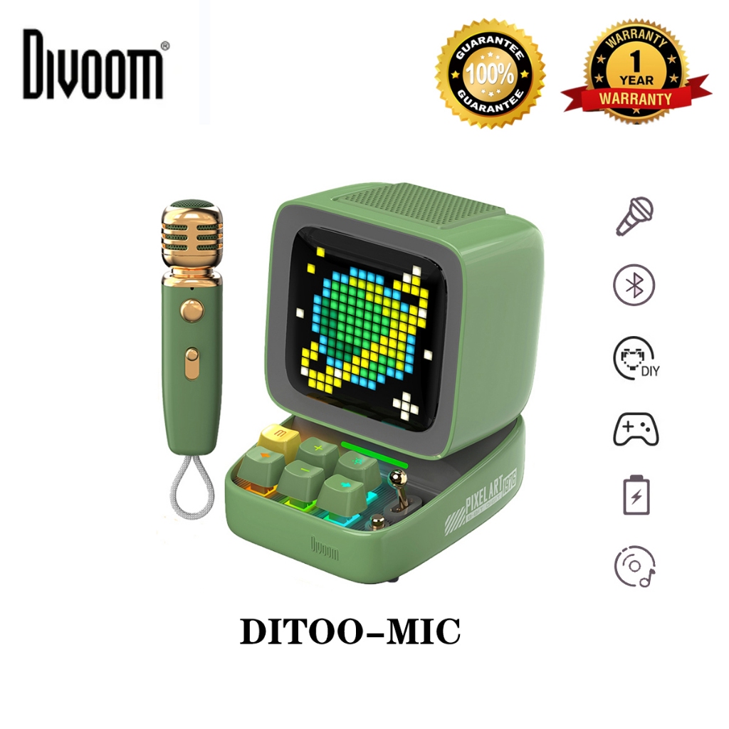 Jual Divoom Ditoo Mic Portable Bluetooth Speaker With Microphone Karaoke Upgrade Version