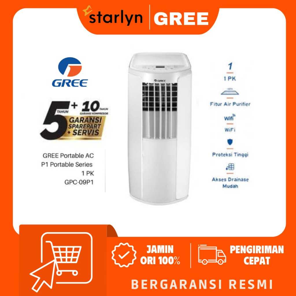 Jual Ac Portable Gree Gpc P Gpc P Pk With Air Purifier