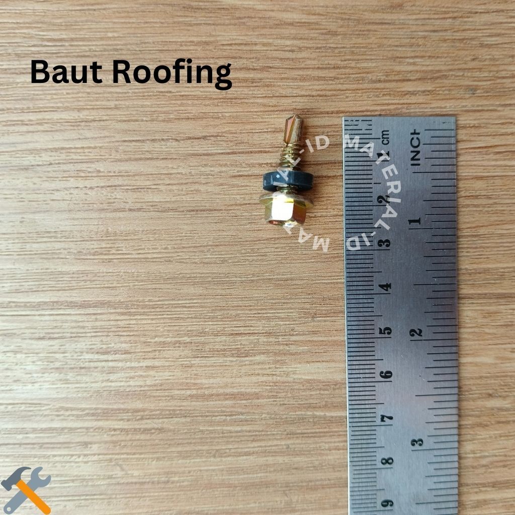 Jual Baut Roofing Skrup Roping 2,5 3 4 5 7 10 CM Atap Asbes Fiber ...