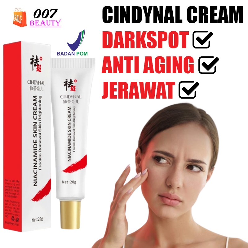 Jual BPOM Cindynal Whitening Freckle Cream Remove Dark Spots Salep Efektif Penghilang Flek