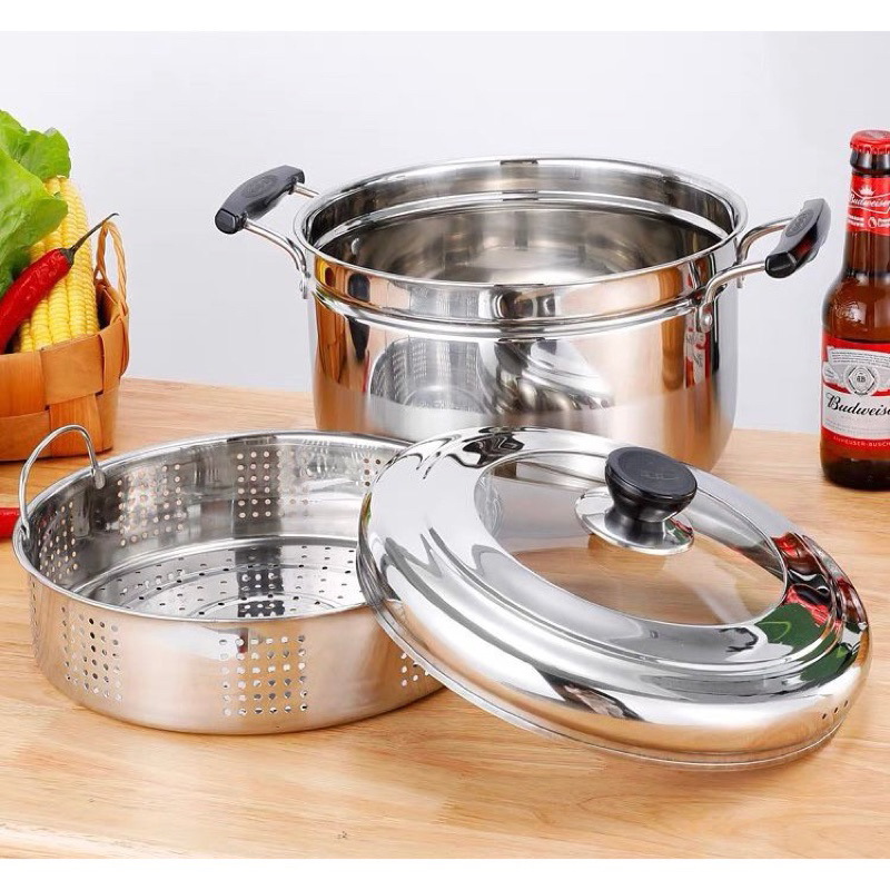 Jual Panci Kukus Steamer Pan Japan Stainless Steel High Grade 24/26