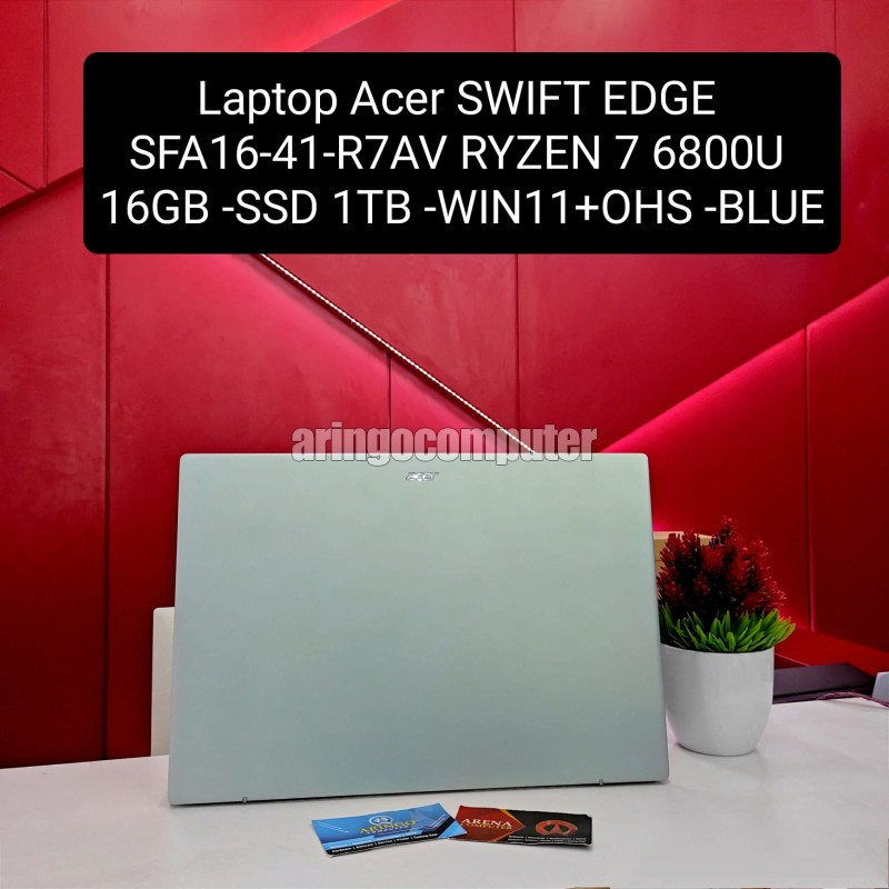 Jual Laptop Acer Swift Edge Sfa R Av Ryzen U Gb Ssd Tb Win Ohs Blue Shopee