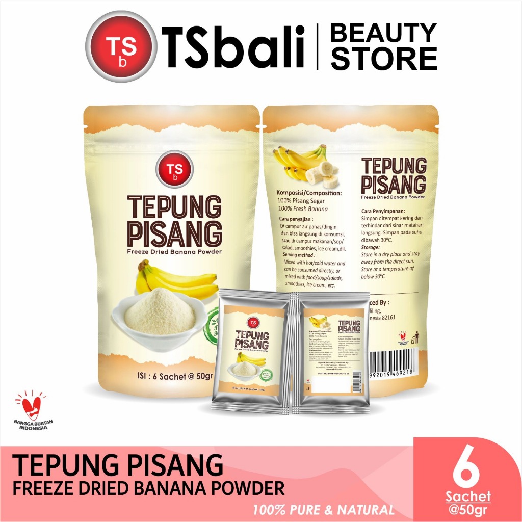 Jual TSB Freeze Dried Banana Powder/Serbuk Pisang Kering 100% asli ...