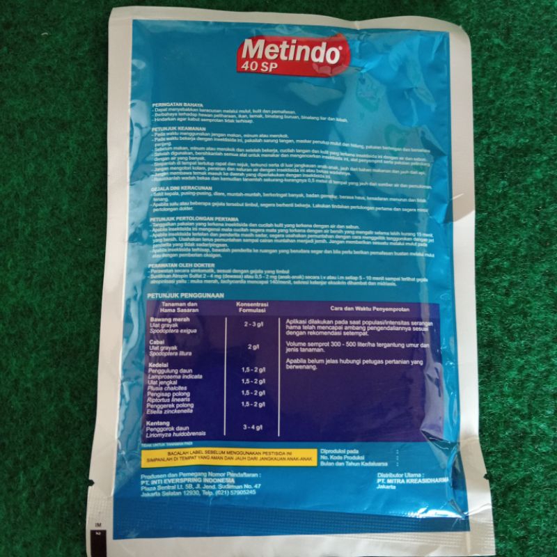 Jual Insektisida Metindo 40SP Metomil 40% 100gr | Shopee Indonesia
