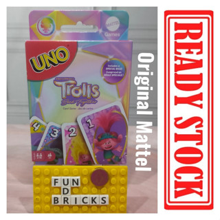 Mattel UNO Flip Flex All Wild Ono 99 Jurassic World Uno Remix Kartu Original