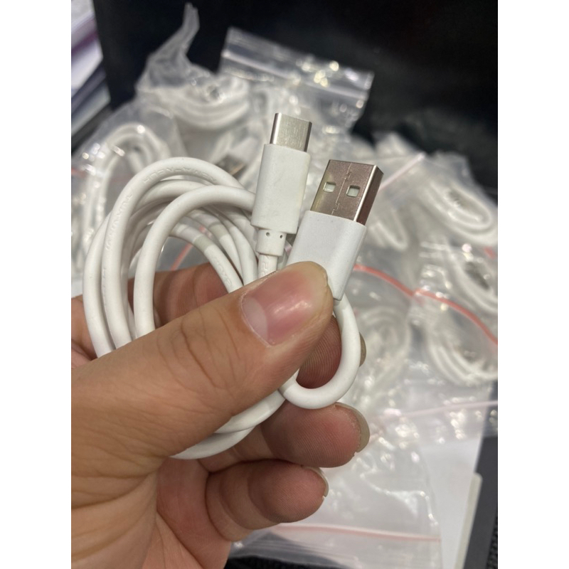 Jual KABEL CHARGER USB TO TYPE C WARNA PUTIH PANJANG 100CM BISA UNTUK ...