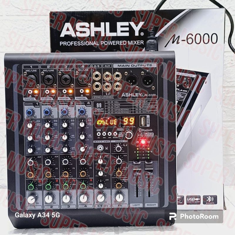 Jual Power Mixer Ashley M6000 Original 6 Channel Garansi Resmi 1