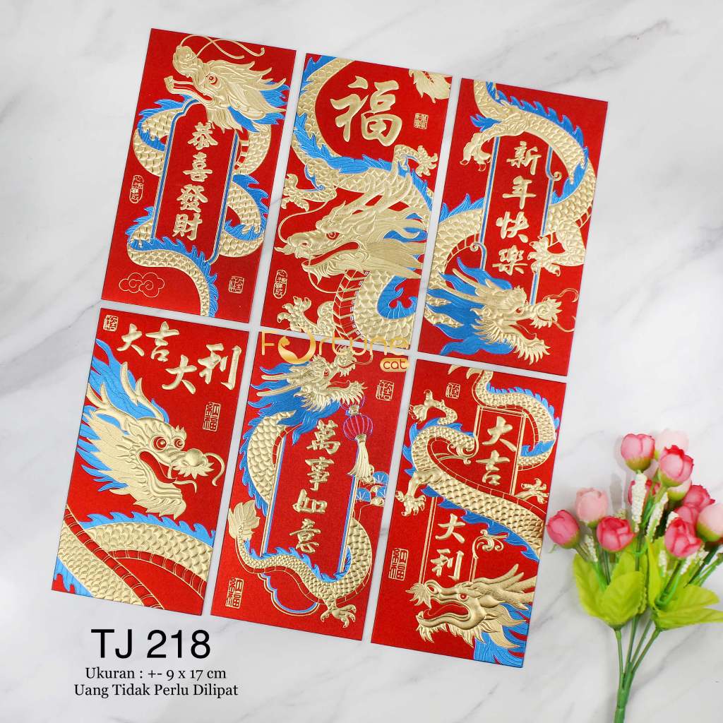 Jual Angpao Imlek 2024 Kertas Naga Panjang Chinese New Year Hong Bao ...