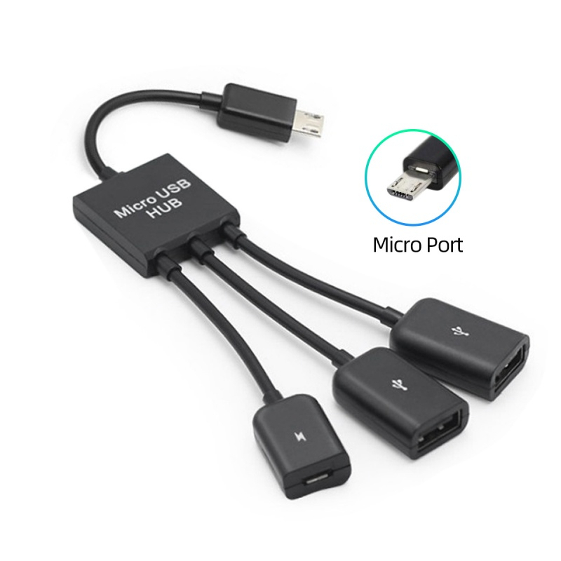 Jual MICRO OTG 3IN1 Otg Micro Usb TMDZ-Usb hub 3 Ports Micro Adapter ...