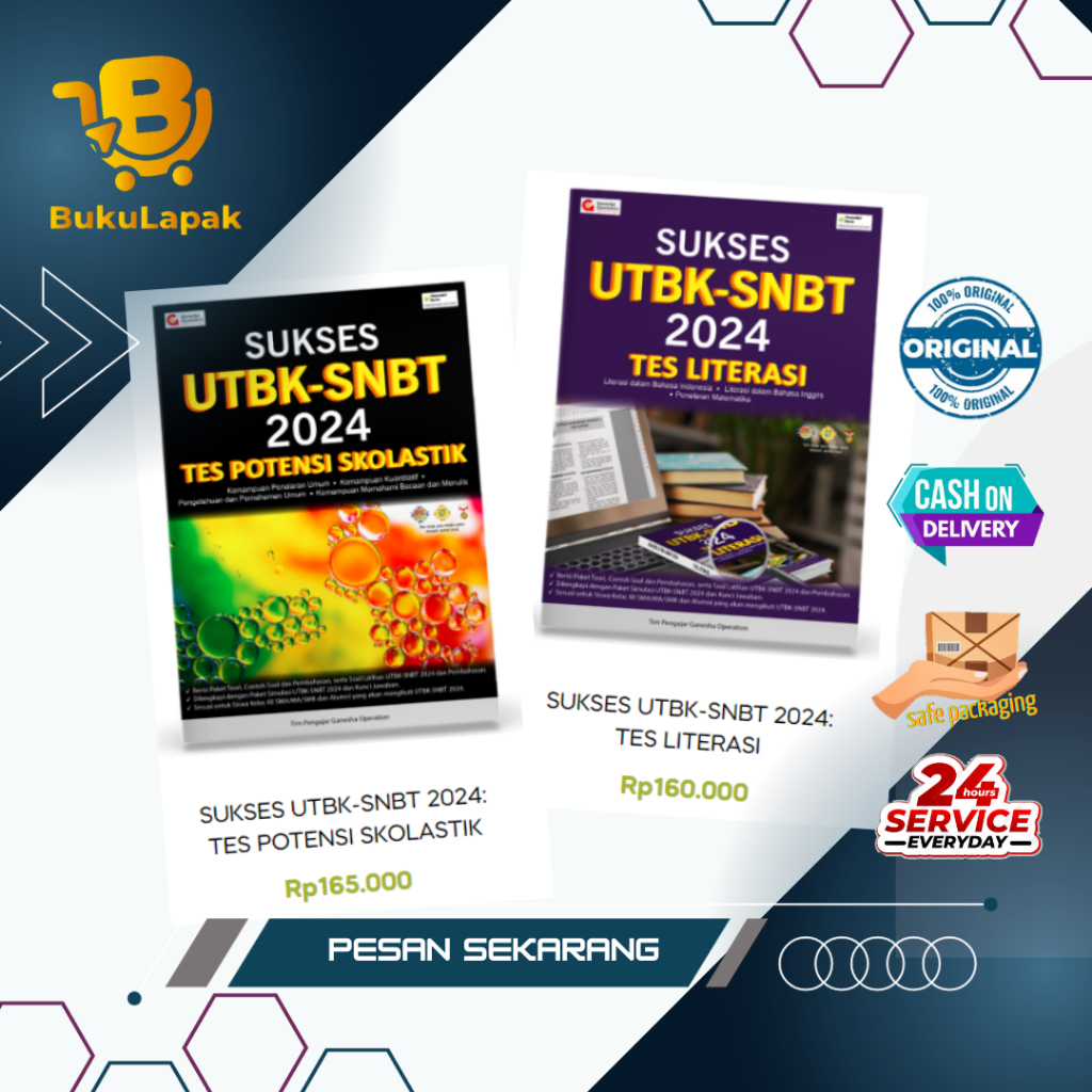 Jual BUKU SUKSES UTBK SNBT GO 2024 TES POTENSI SKOLASTIK & LITERASI ...