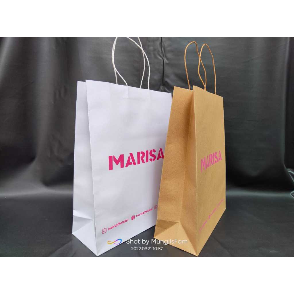 Jual Custom Paperbag Sablon ,Tas Roti Free Desain Bisa Custom | Shopee ...