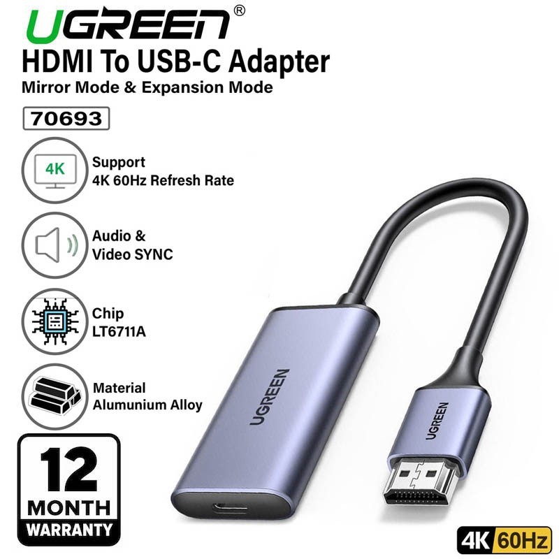 Jual Adapter UGreen HDMI to USBC (70693) Shopee Indonesia