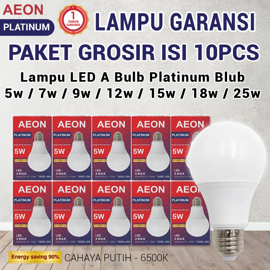 Jual Paket Usaha Grosir 10pcs Bergaransi Lampu LED Bohlam Platinum Blub ...