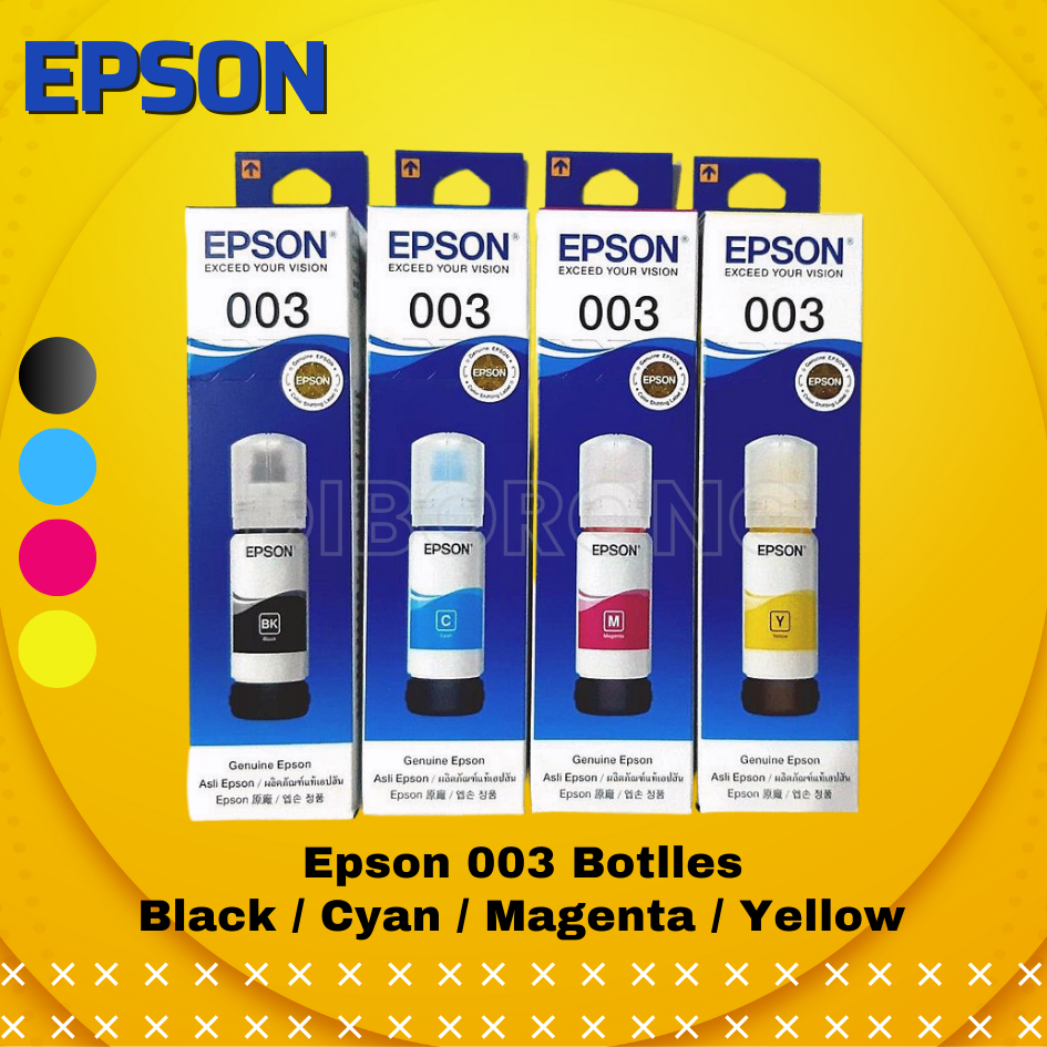 Jual Set Tinta Printer Epson Cmyk Original L L L