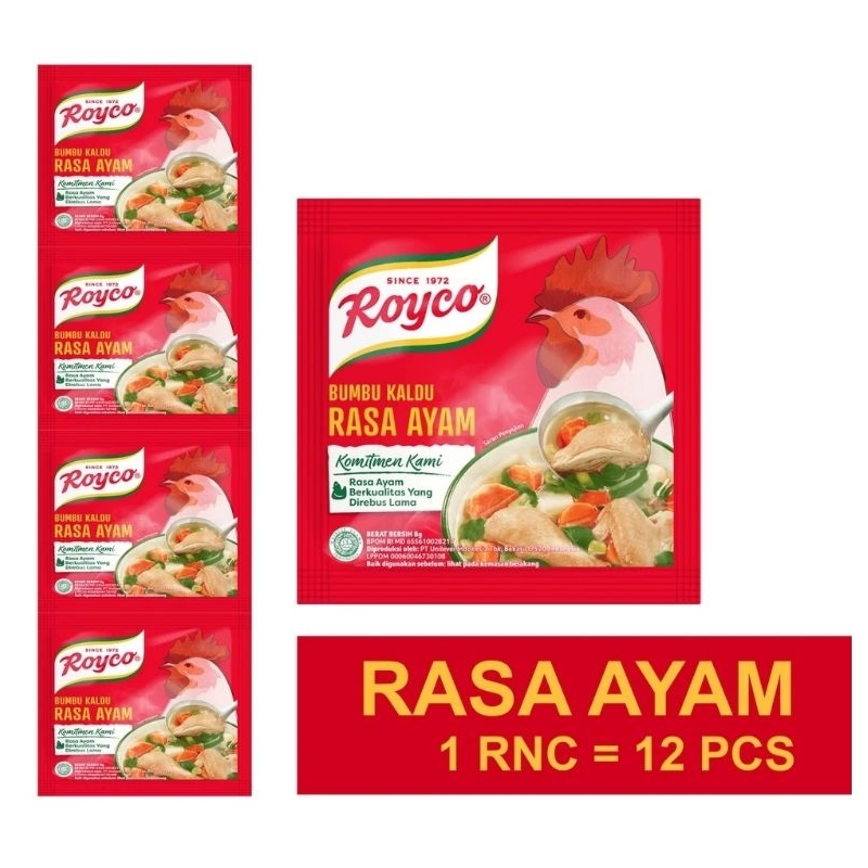 Jual Royco Bumbu Kaldu Rasa Ayam 8 Gram 1 Renteng Renceng Bumbu ...