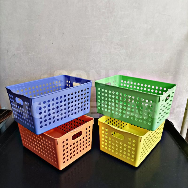 Jual Keranjang Tempat Wadah Penyimpanan Tinggi Dalam Deep Kotak Basket ...