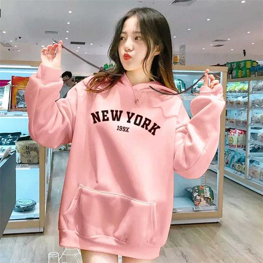 Jual Sweater wanita hoodie sweater hoodie NEWYORK Shopee Indonesia