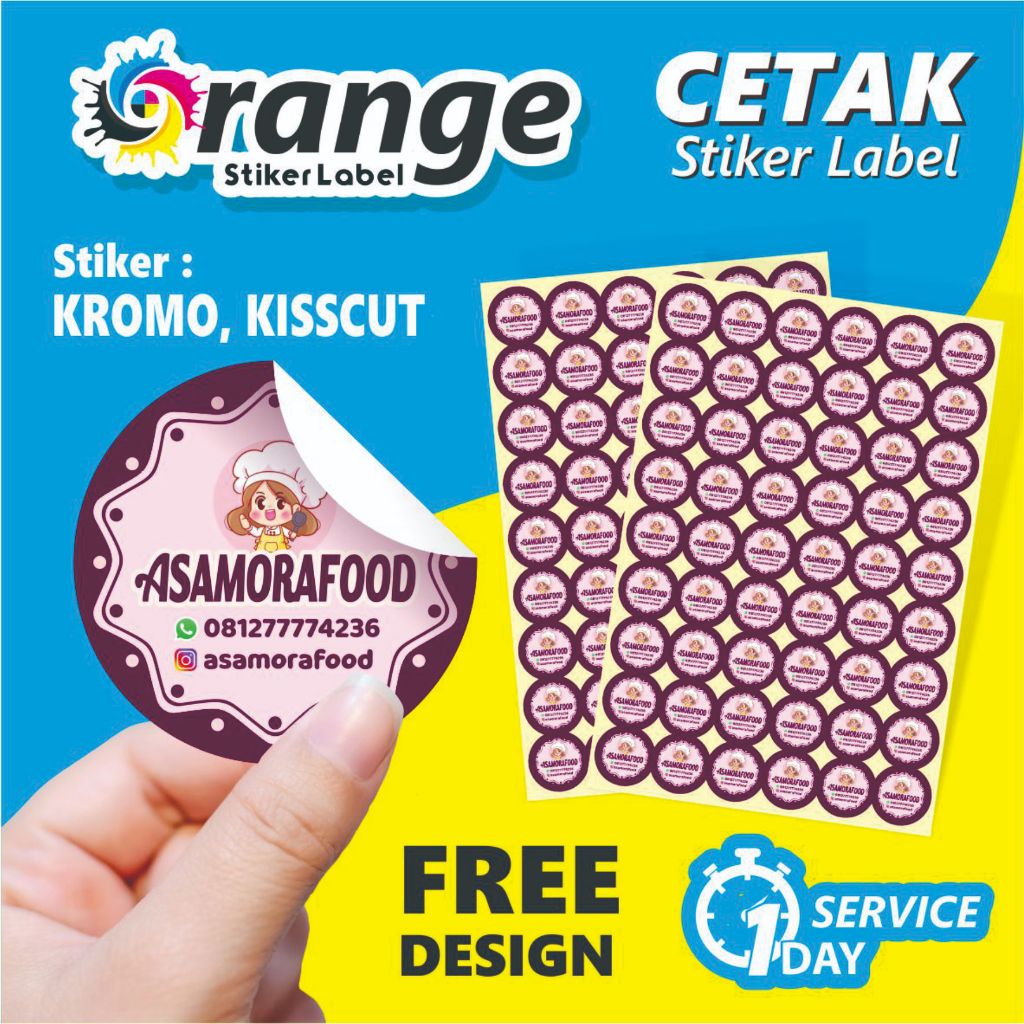 Jual Cetak Stiker Vinyl Cetak Stiker Label Kemasan Label Usaha