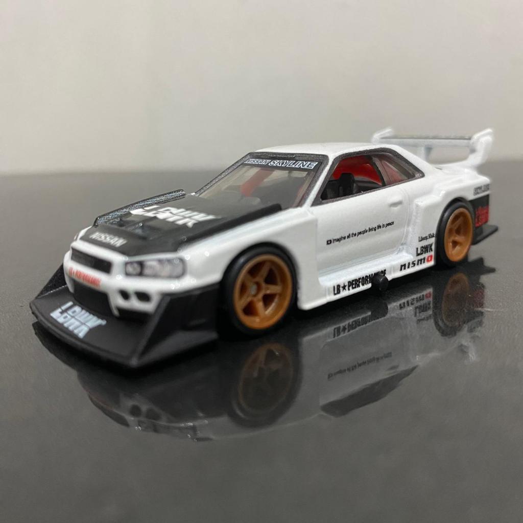 Jual Howheels Premium Nissan Skyline R34 LBWK Putih | Shopee Indonesia