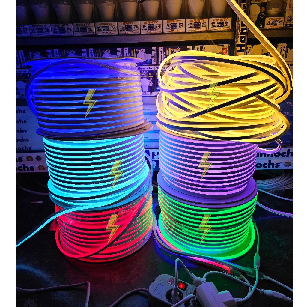 Jual PAKET LED Neon Flex / Strip LED Neon / Lampu Selang AC 220V 1 ...