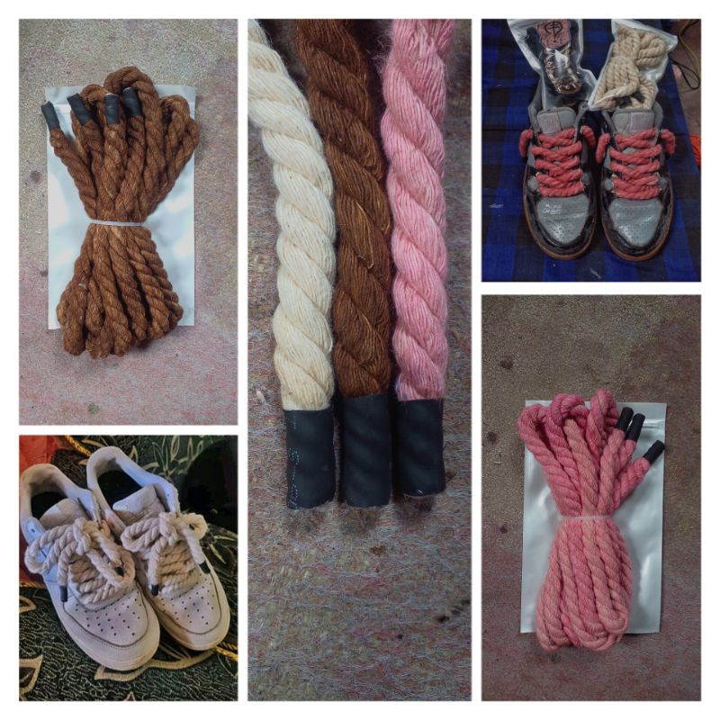 Jual Rope Laces 10mm (tali sepatu model tambang) bahan katun model ...