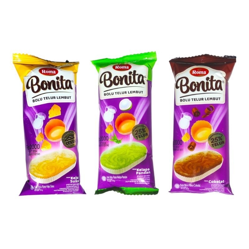 Jual Pake Resep Mewah: Roma BONITA 30 Gram Nikmat Terasa Begitu Lembut ...