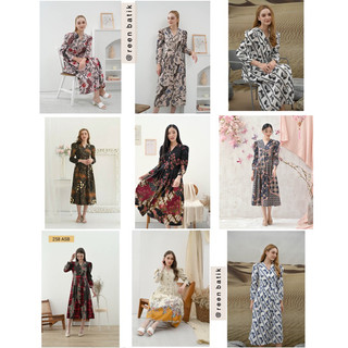 Jual Midi Dress Batik Lengan Panjang, 258 ATK / 258 COD / 258 BNI / 258 ...