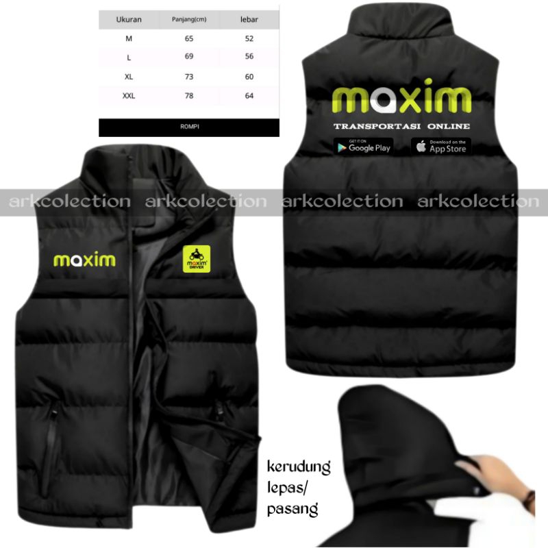 Jual ROMPI DRIVER OJOL MAXIM PREMIUM/ROMPI PARASUT MAXIM TERBARU/ROMPI ...