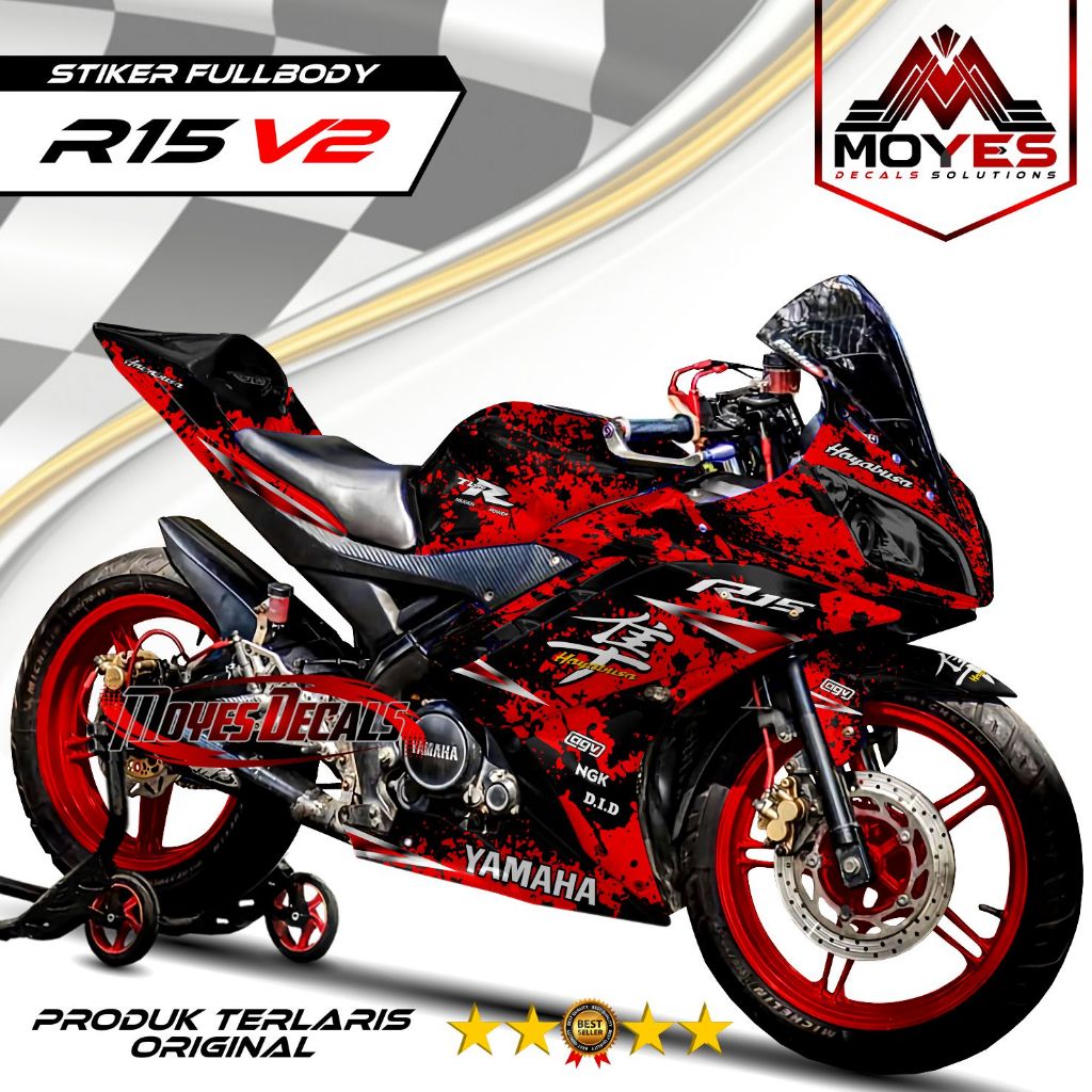 Jual Decal Sticker R15 V2 Fullbody - Sticker R15 V2 Motif Hayabusa ...