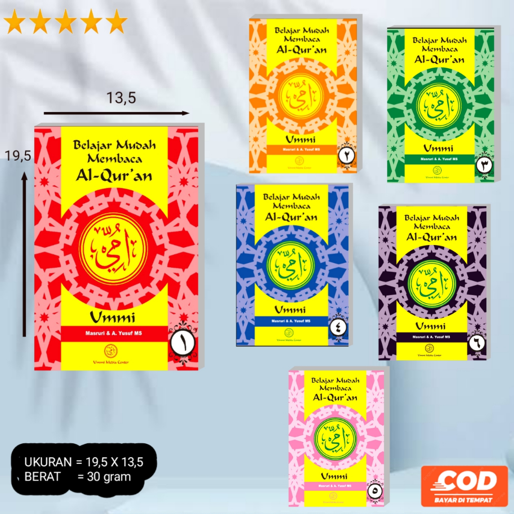Jual Buku Metode Ummi Lengkap Belajar Membaca AL QURAN / Buku UMMI