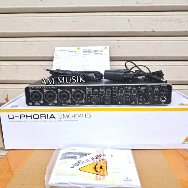 Jual Soundcard Behringer UMC404HD UMC 404 HD with MIDAS Preamp Shopee