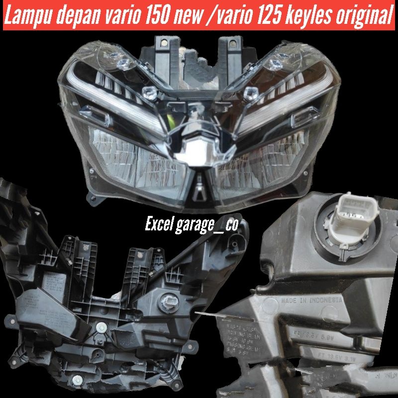 Jual lampu depan vario 150 vario 125 new original headlamp depan vario ...