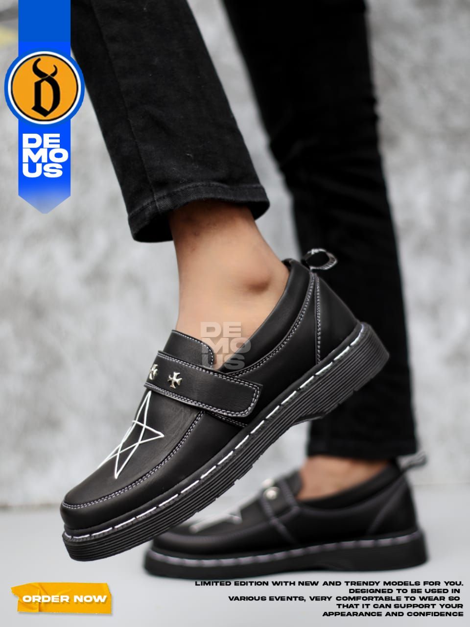 Jual DEMOUS AKESI - Sepatu Formal Pantofel Loafers Docmart Pria ...