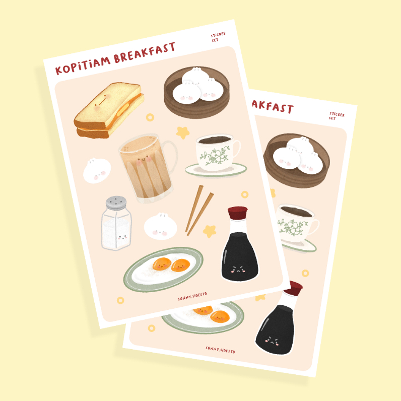 Jual Kopitiam Breakfast Sticker | Shopee Indonesia