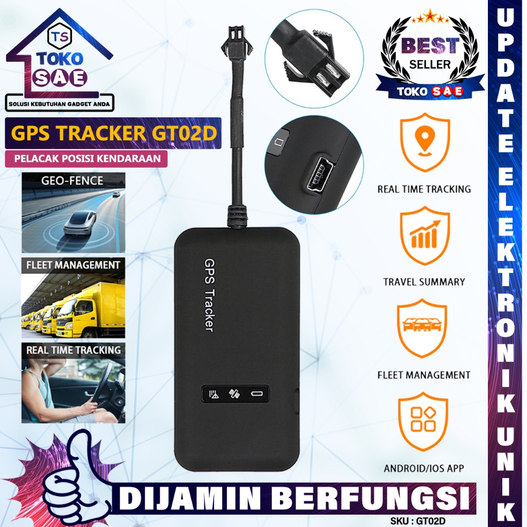 Jual Smart GPS Tracker GT02D Alat Pencari Lokasi Sistem Keamanan