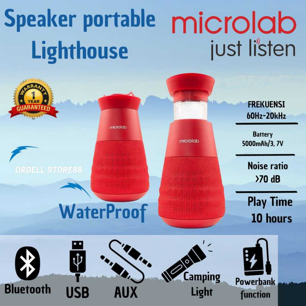 Jual Microlab Light House | Microlab Lighthouse Speaker Musik | Shopee ...
