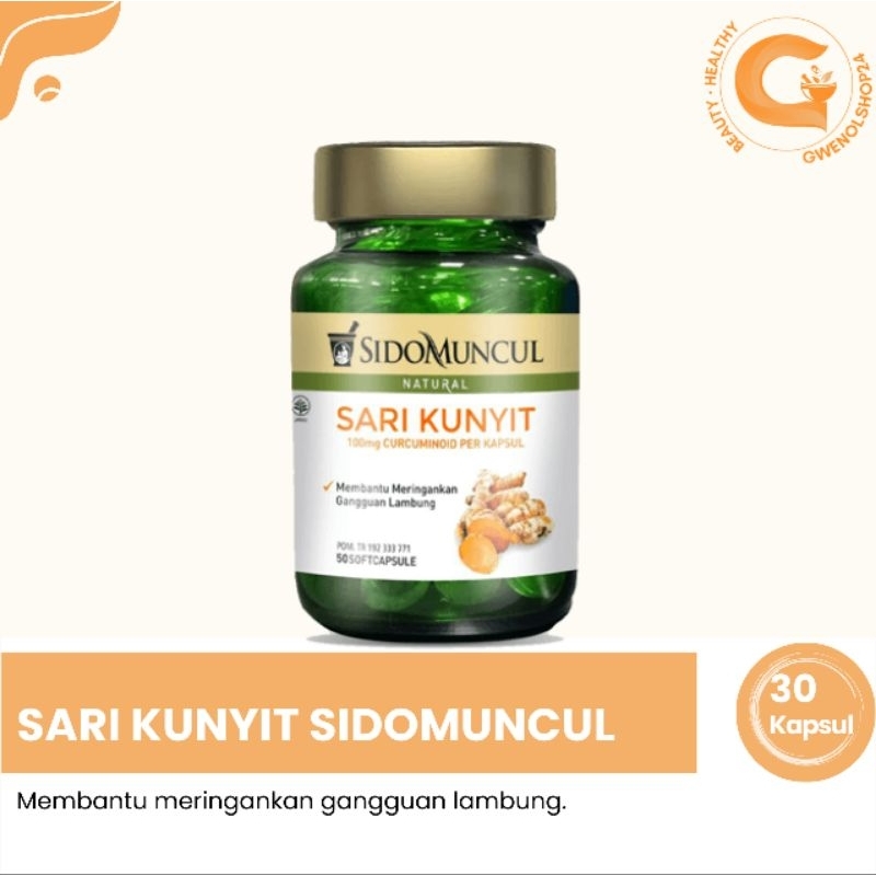 Jual Sari Kunyit 50 Kapsul Sidomuncul Shopee Indonesia 3892