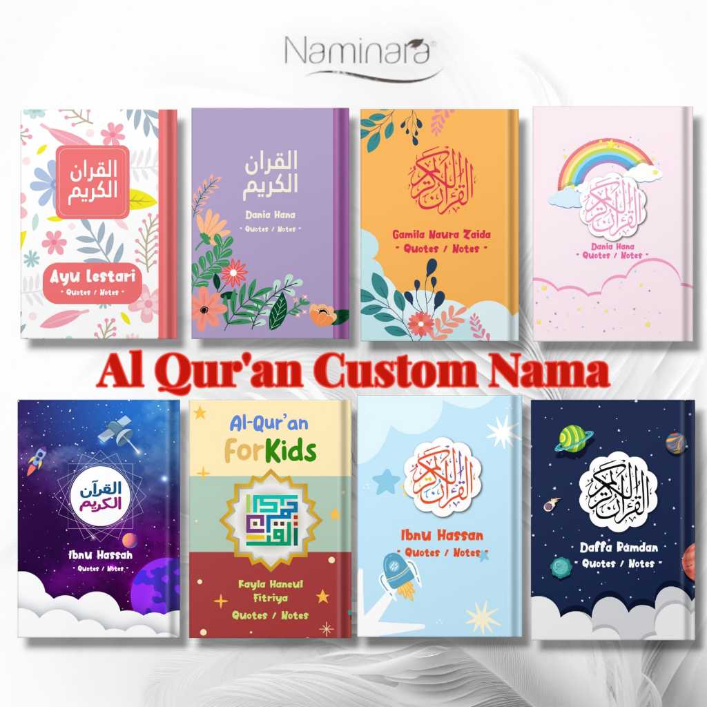 Jual Naminara - Al Quran Junior Custom Nama Ukuran A5 / A6 | Quran Anak ...